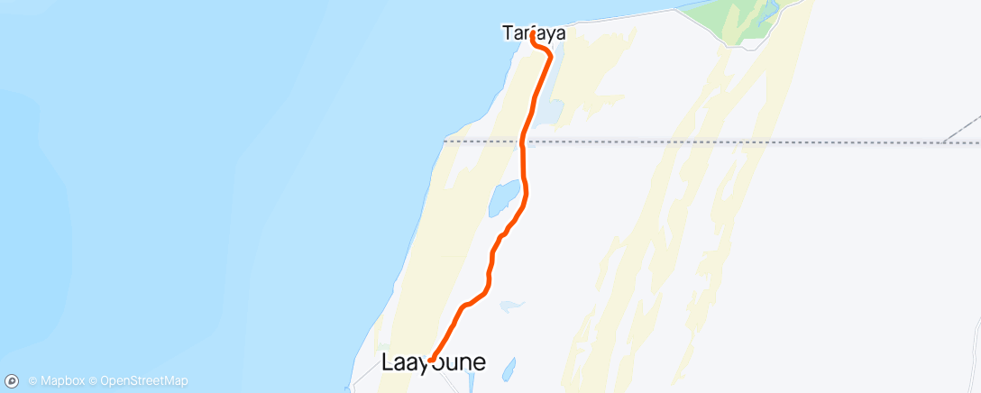 Map of the activity, Tour du Maroc 🇲🇦 stage 1