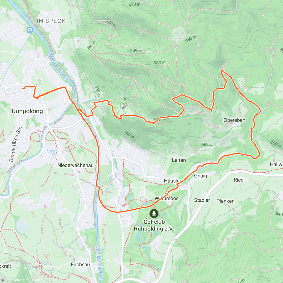 Map of the activity, Zellerberg (1065m) 🏔️🐶