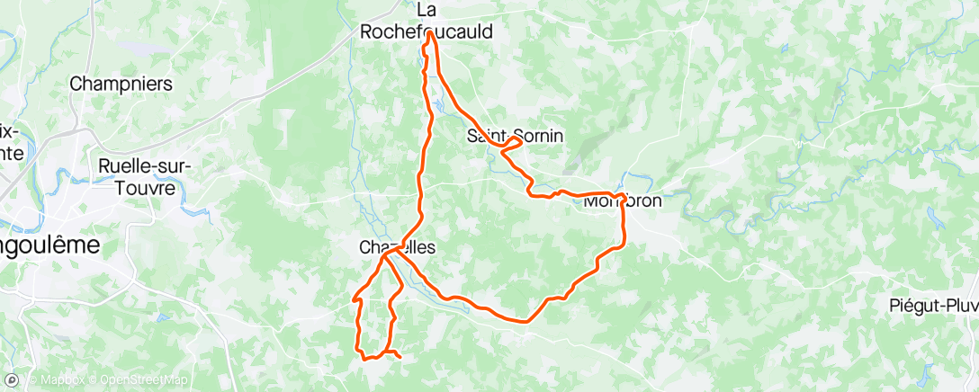 Map of the activity, Sortie route avec jacky