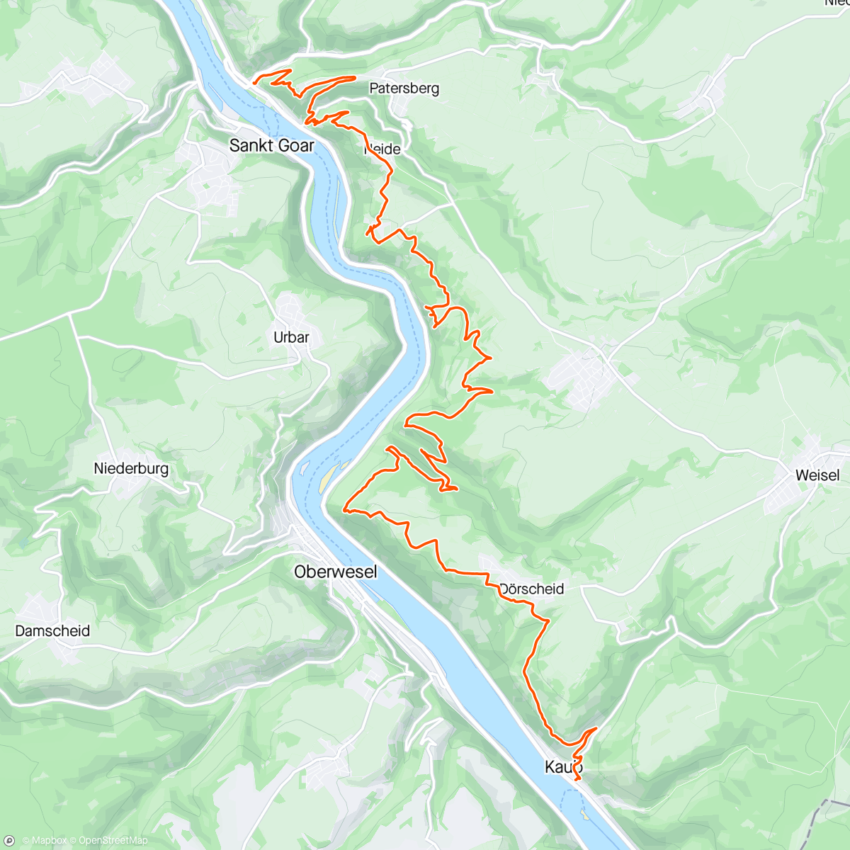 Map of the activity, Neue Wanderhose auf dem Rheinsteig eingeweiht