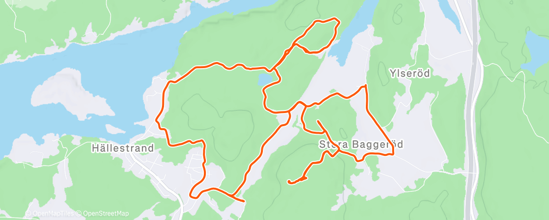 Map of the activity, Lunch E-Mountain Bike Ride