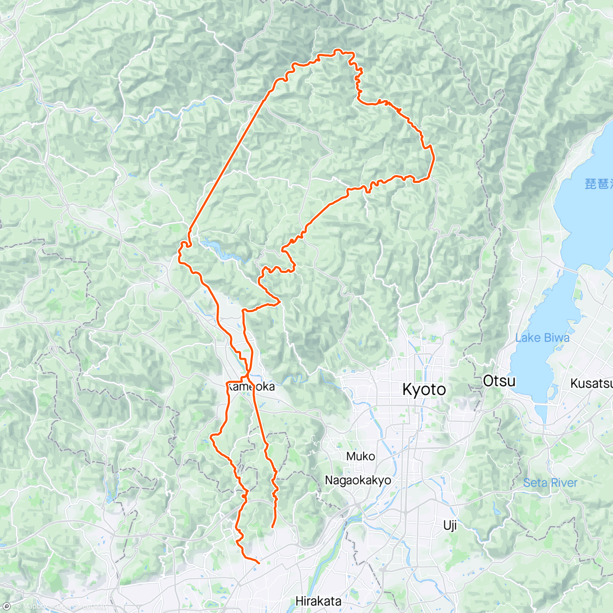 Map of the activity, 佐々里までダイエット走🚵‍♂️