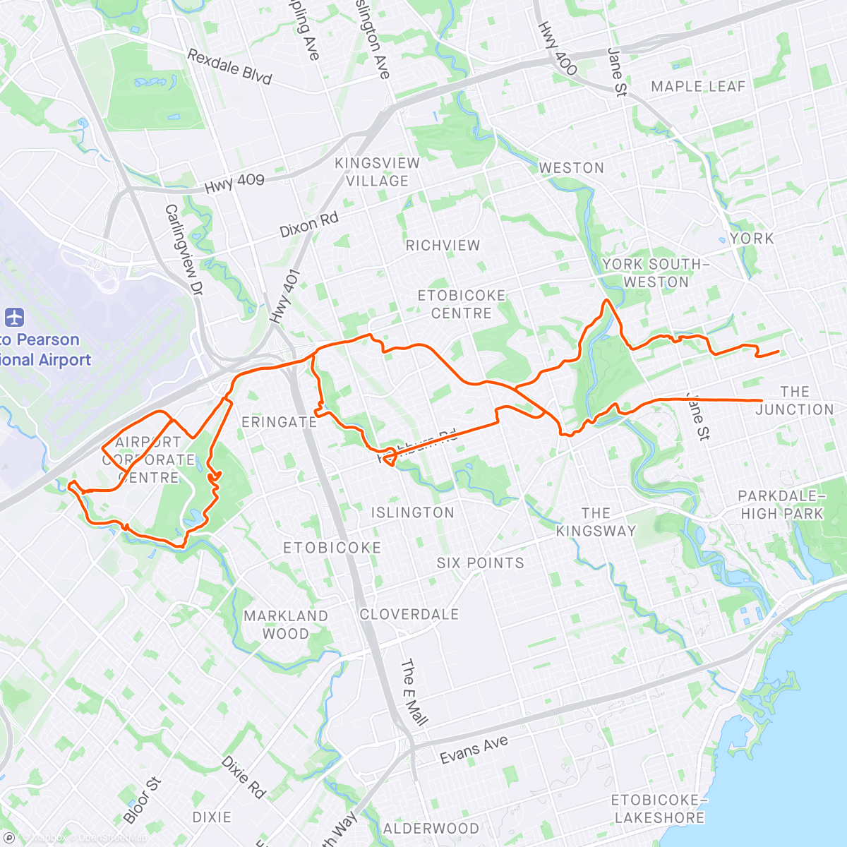 Map of the activity, Difficult Mixed Puncheur Ride