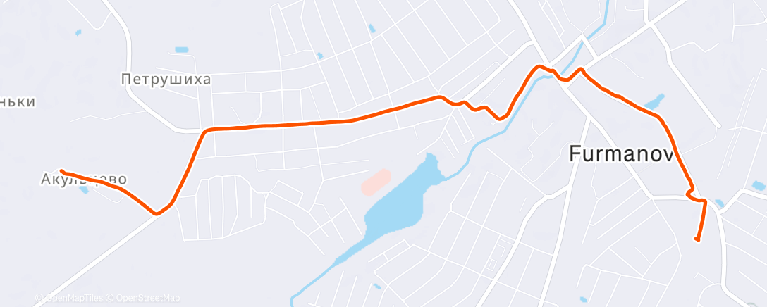 Map of the activity, Afternoon Ride