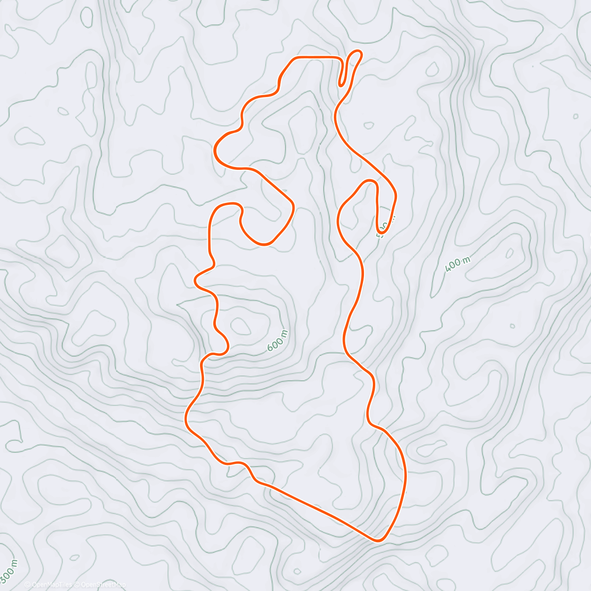 Map of the activity, TrainingPeaks Virtual - Workout: LADDERS & PUNCHES