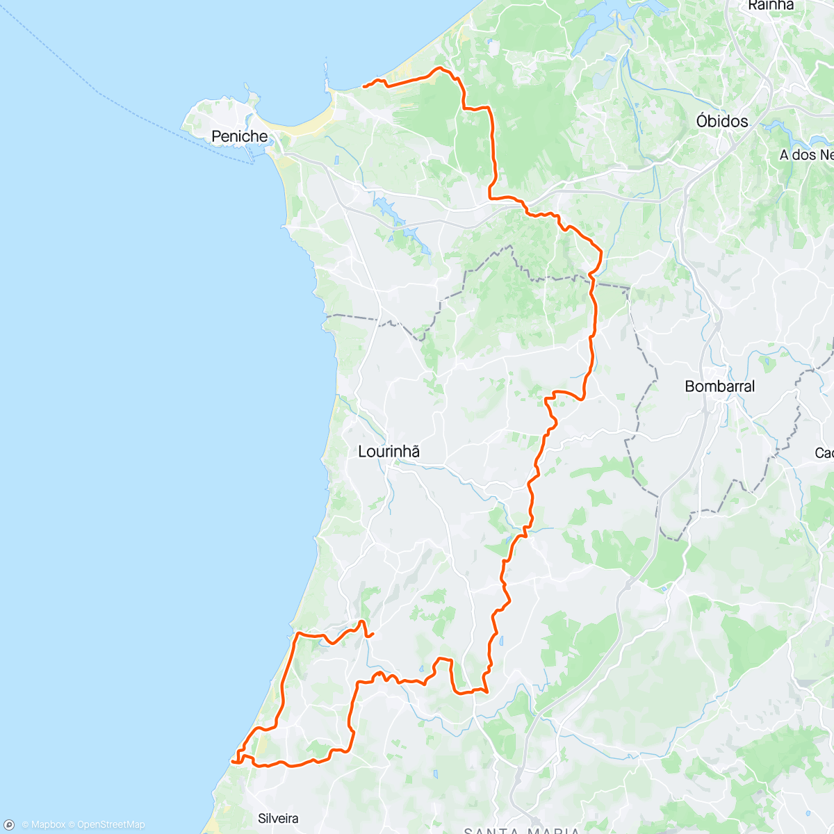 Mapa da atividade, Santa cruz bike day parte 1