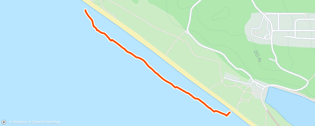 Map of the activity, Swim with Lily