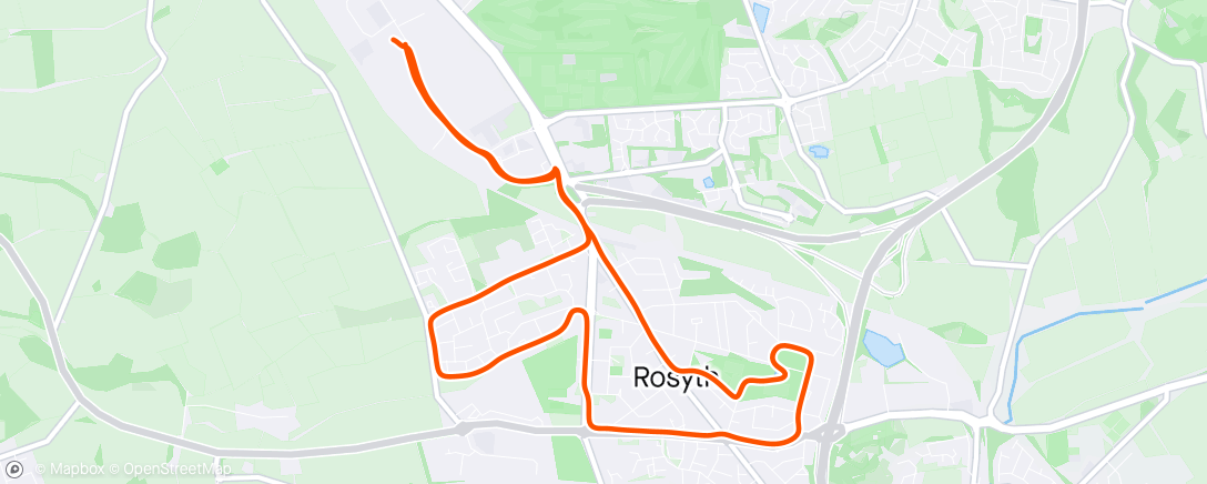 Karte der Aktivität „Lunch Run”