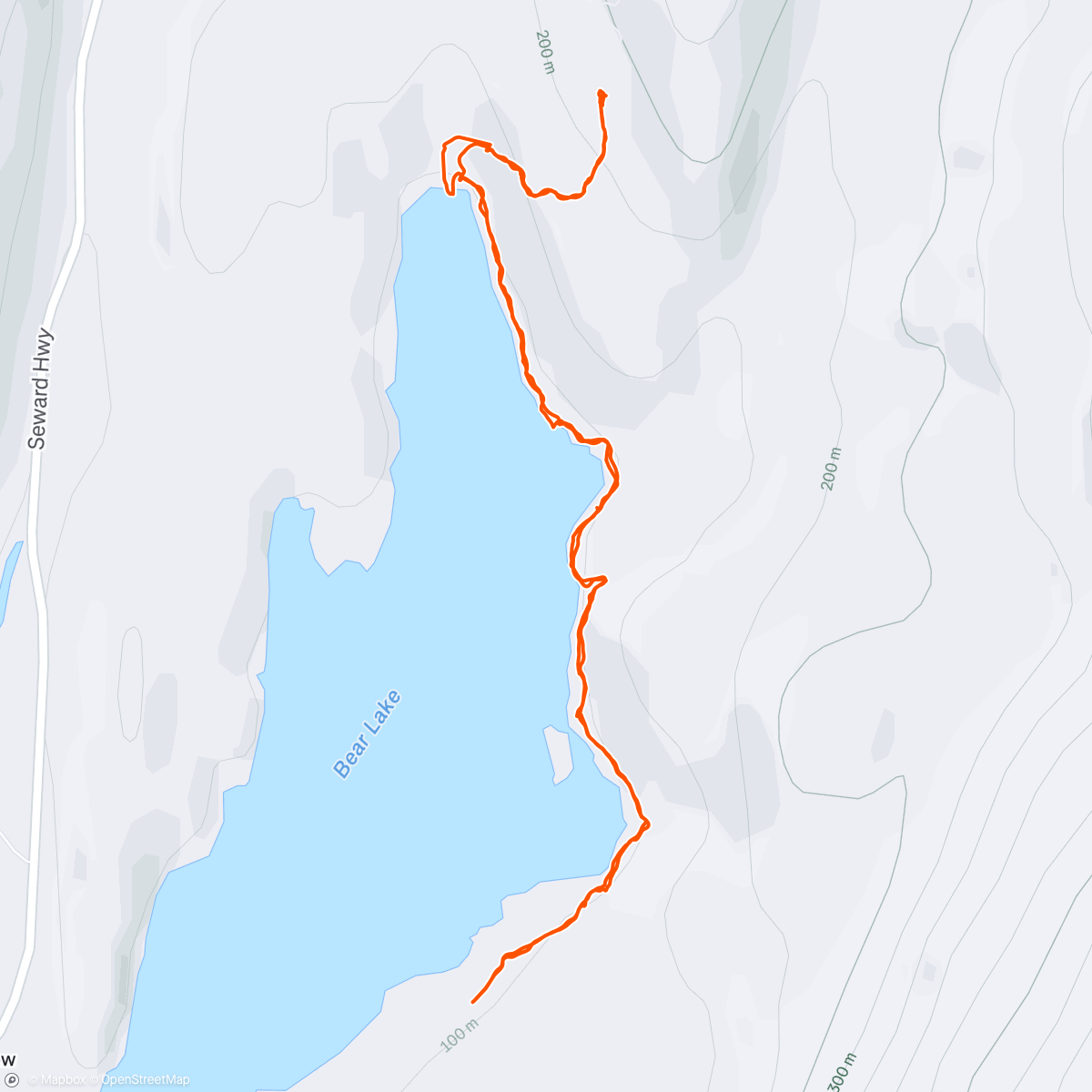 Map of the activity, 3 🐻 scats- I’m out ⚾️