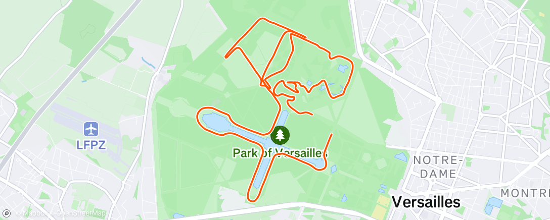 Mapa da atividade, Course royale versailles 2024