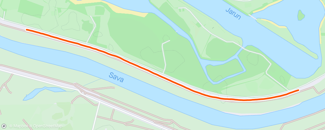 Map of the activity, Evening Run 🏃
