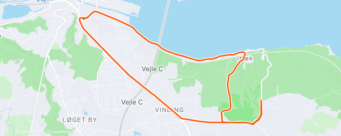 Map of the activity, CC: 3x3km, R0.5km/2’23’’ 🎅