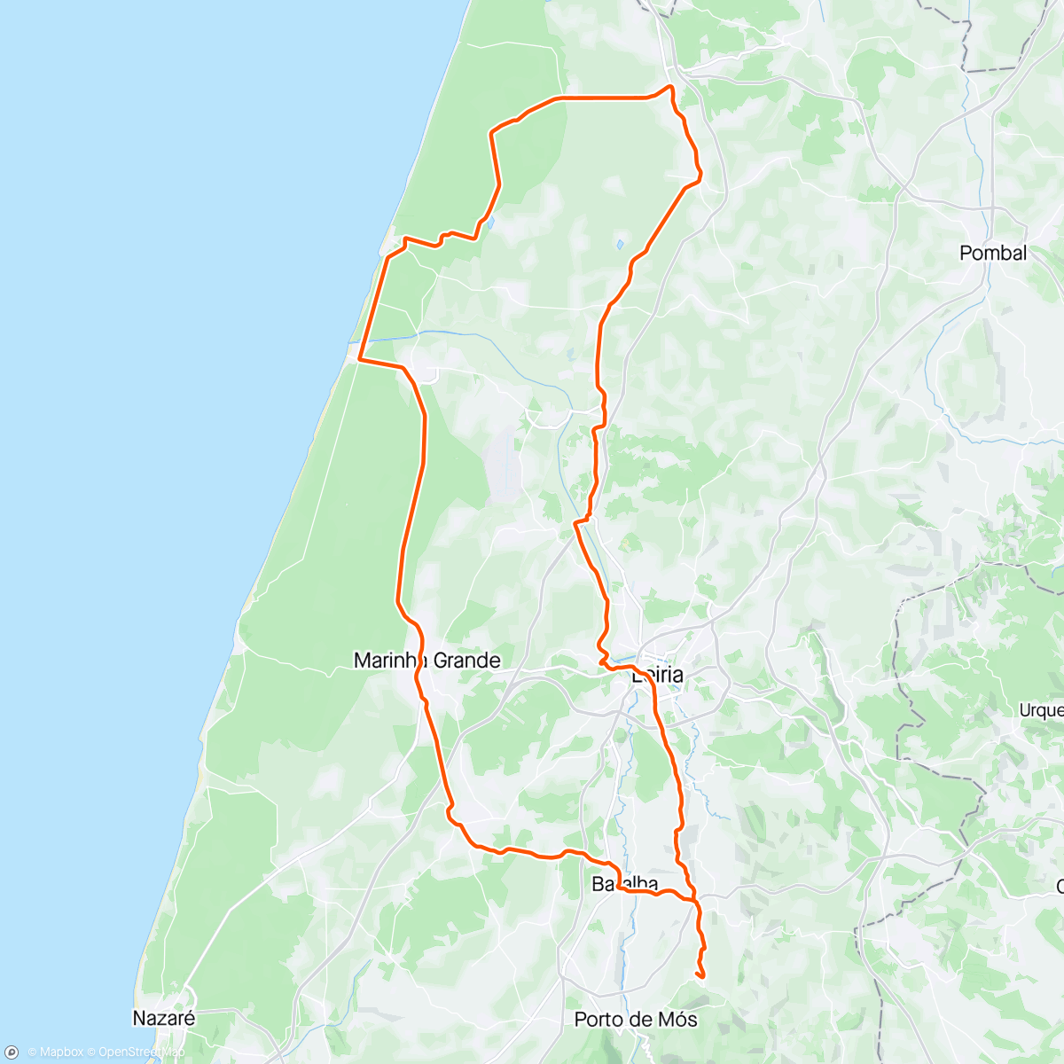 アクティビティ「Passeio á Praia do Pedrogão」の地図
