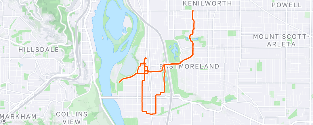Map of the activity, Sellwood Errands