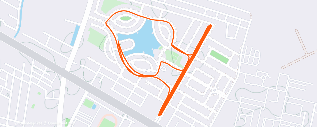 Карта физической активности (Evening Run)