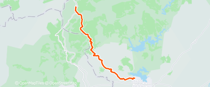 Route map of Çukurova to Pozantı