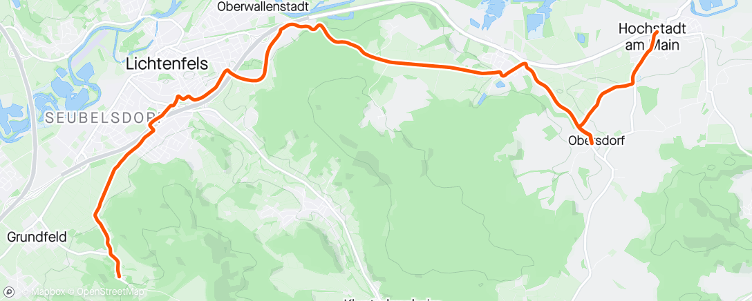 Map of the activity, Wallfahrt Vierzehnheiligen