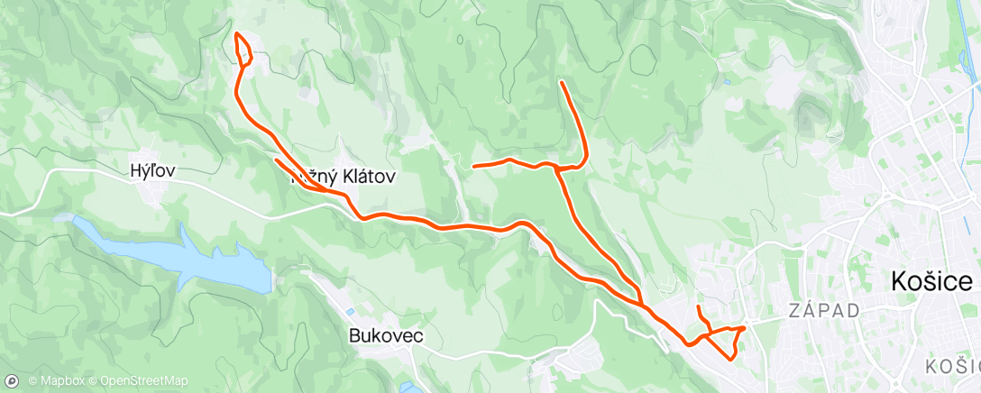Map of the activity, Klátovy i Klatovianka
