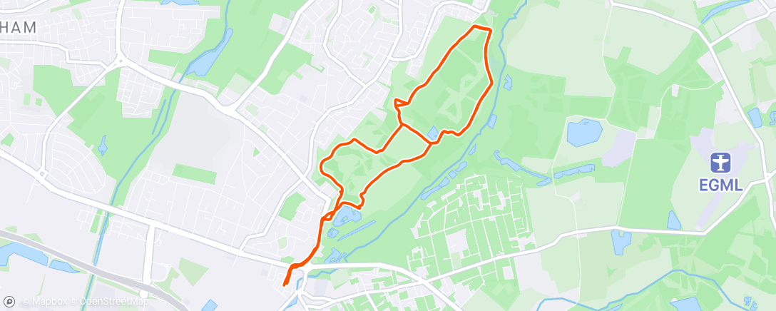 Map of the activity, Trail Run 🏃‍♀️...Pleasant morning 🌄