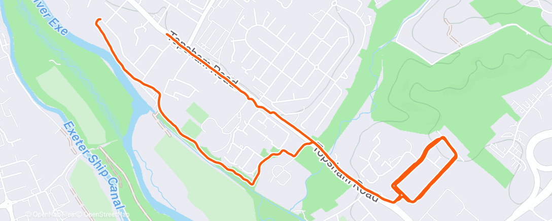 Map of the activity, 5 laps