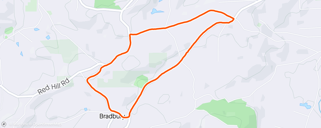 Map of the activity, Bradbury Loop