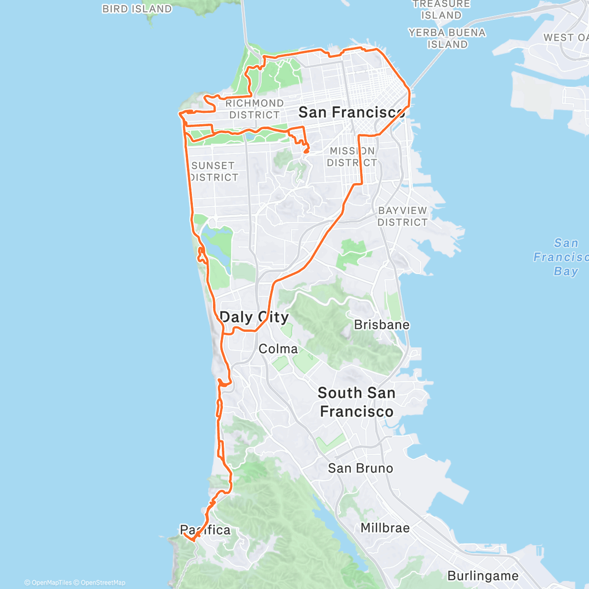 Map of the activity, Parts known and unknown