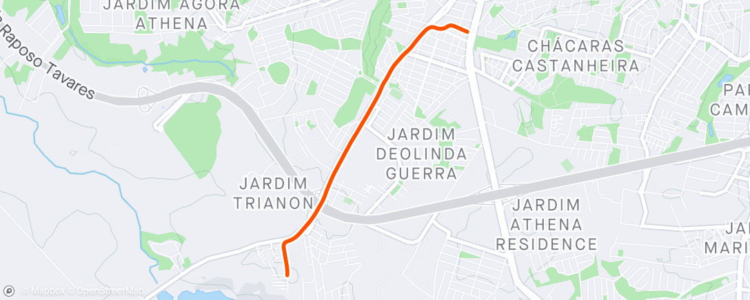 Map of the activity, Deixando a moto na revisão