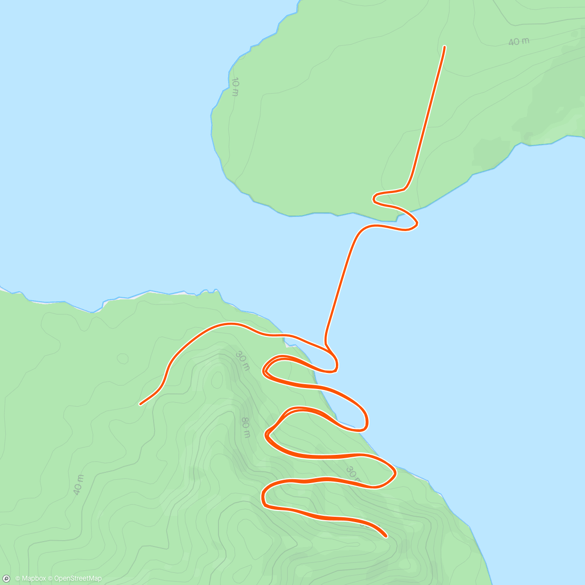 Mapa da atividade, Zwift - Elevate and Escalate in Watopia