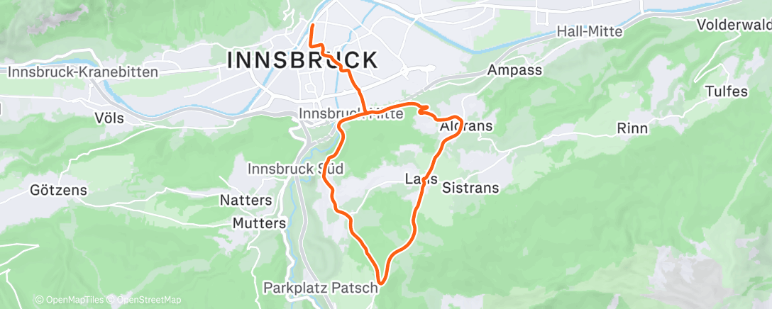 Map of the activity, Zwift - New Workout on Lutscher in Innsbruck