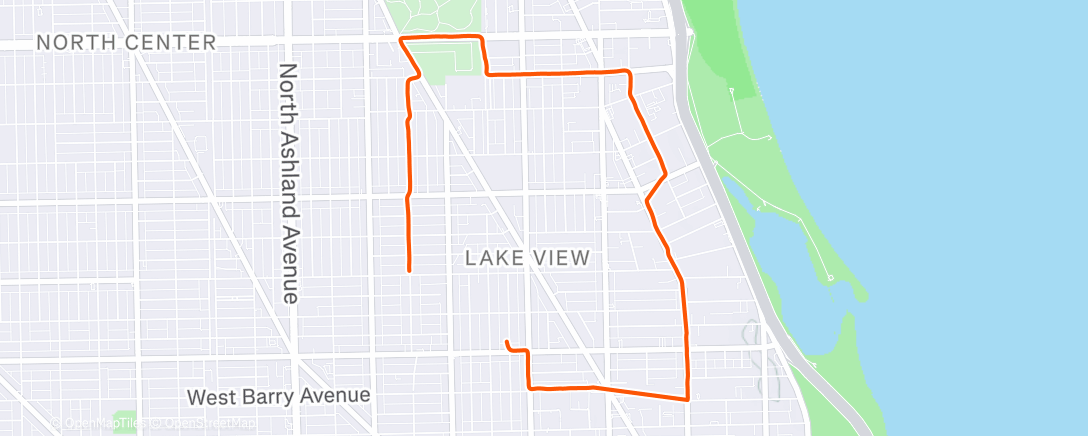 Карта физической активности (Afternoon Run)