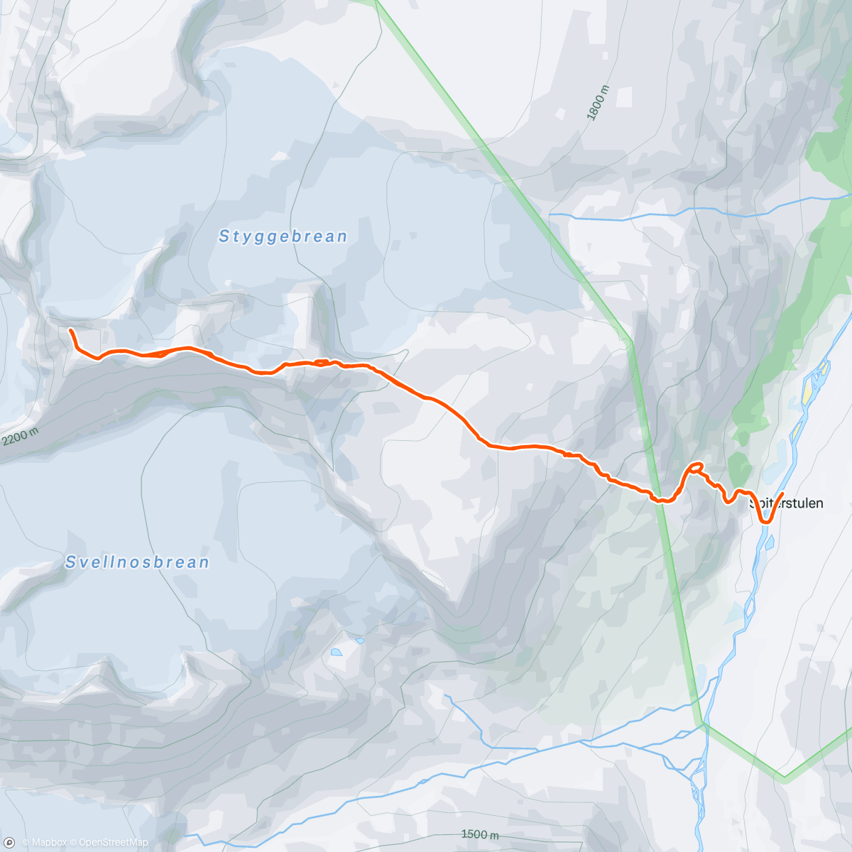 Map of the activity, 🇳🇴 Galdhöpiggen [2469 m.ö.h]