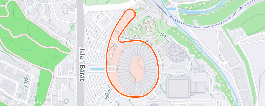 Map of the activity, Morning Run