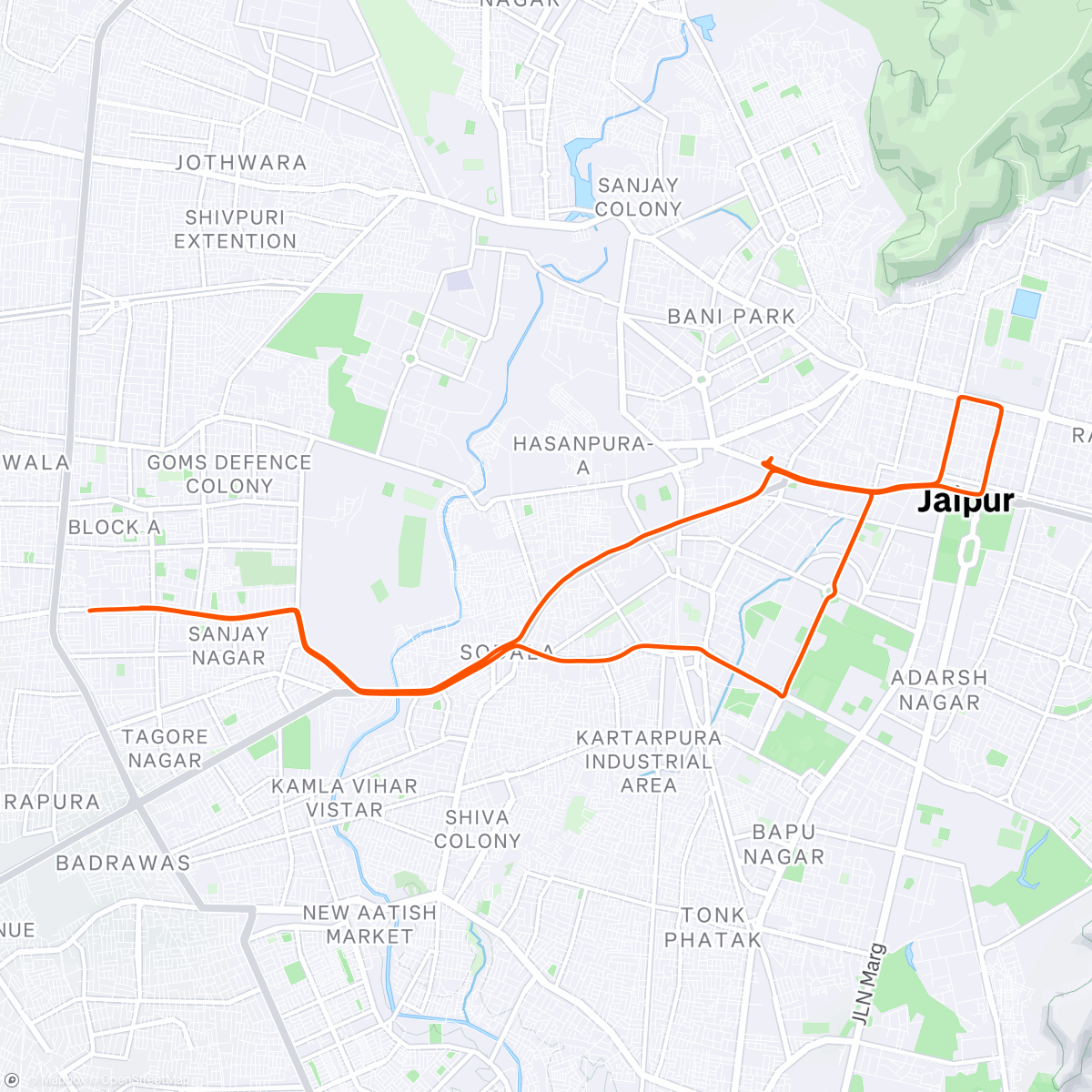 Mapa de la actividad (Morning Ride)