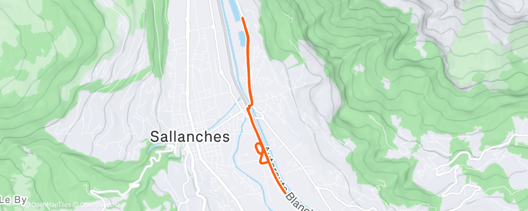 アクティビティ「Course à pied le matin」の地図