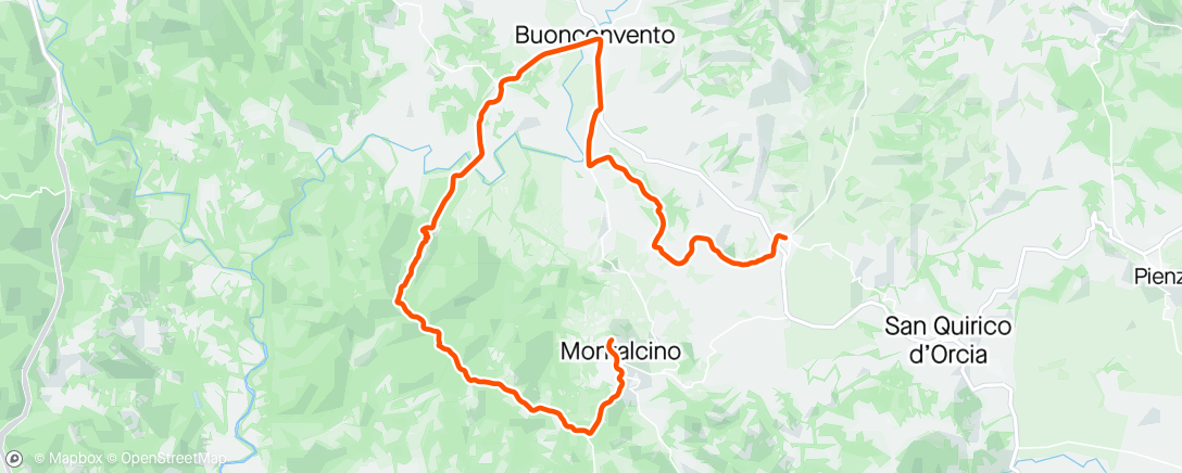 Map of the activity, ROUVY - Torrenieri to Montalcino | Italy