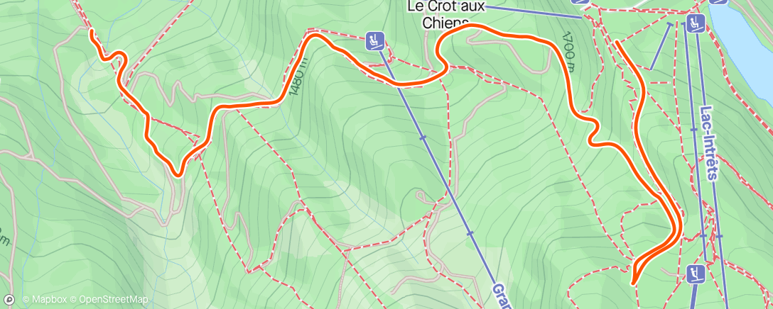 Map of the activity, Ski de rando, pour suivre le trophée des Hauts Forts en touriste!
