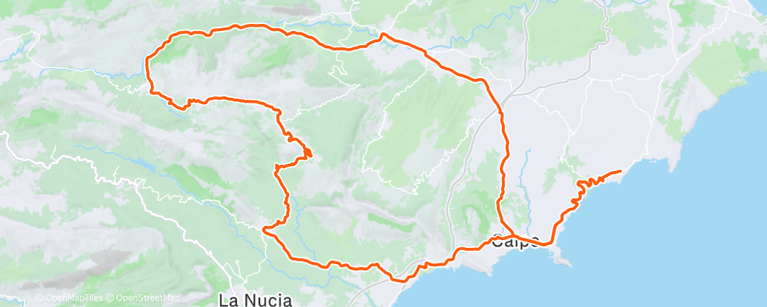 Map of the activity, Fahrt am Morgen