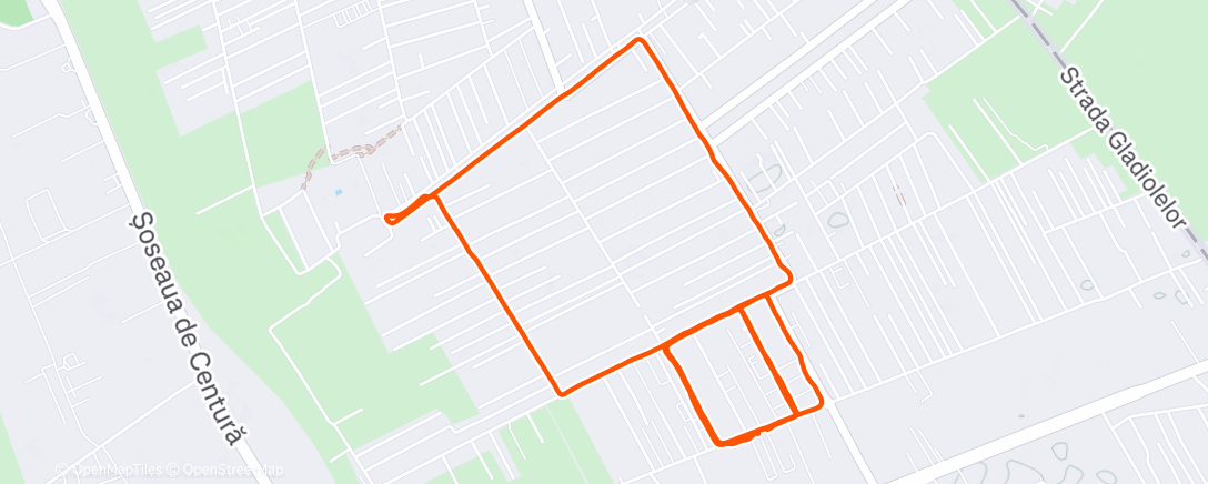 Map of the activity, Morning Run