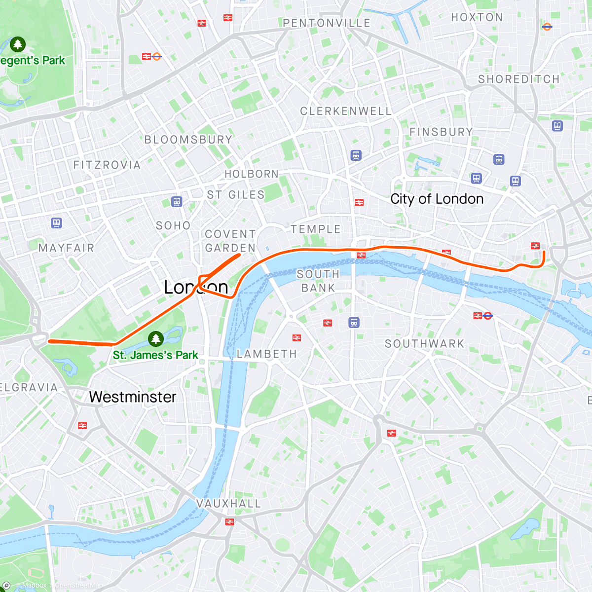 Map of the activity, Zwift - Group Ride: Brownlee Fitness Hare & Hounds  (B) on Greater London Flat in London