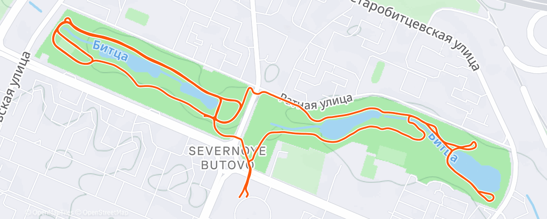 Карта физической активности (Morning Run)