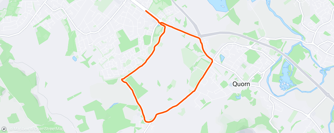 Map of the activity, Morning Run