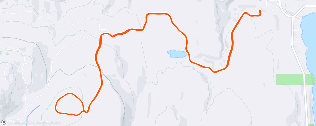 Map of the activity, Morning Trail Run