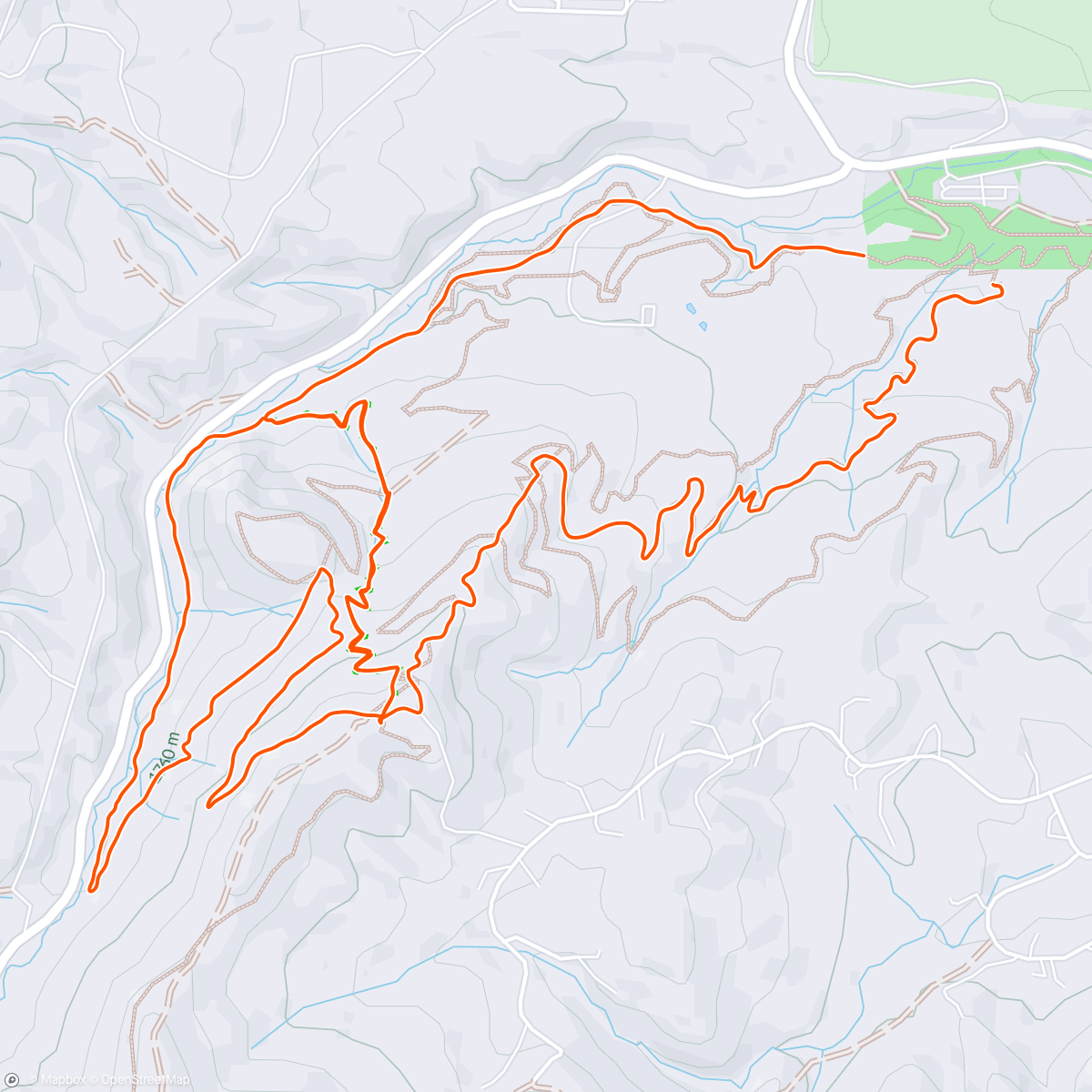 Map of the activity, Morning Mountain Bike Ride