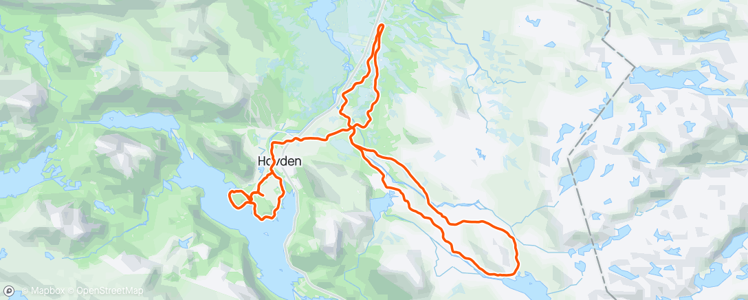 Mappa dell'attività Lang høyfjellstur