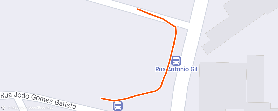 Map of the activity, Caminhada na hora do almoço
