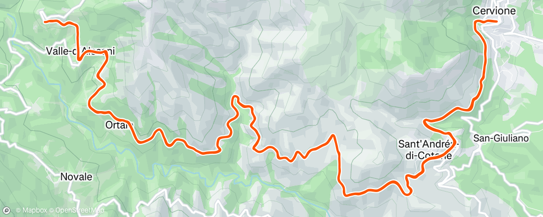 Map of the activity, Sortie vélo dans l'après-midi