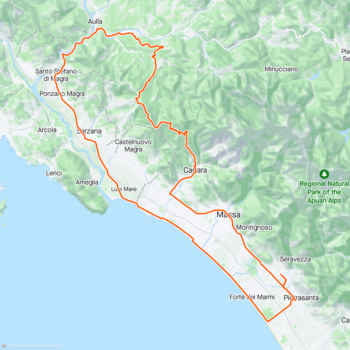 Karte der Aktivität „Monte Cucco da Carrara👍”