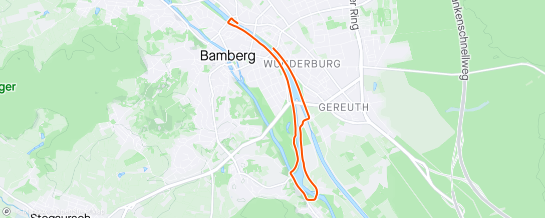 Mapa da atividade, Lauf am Nachmittag