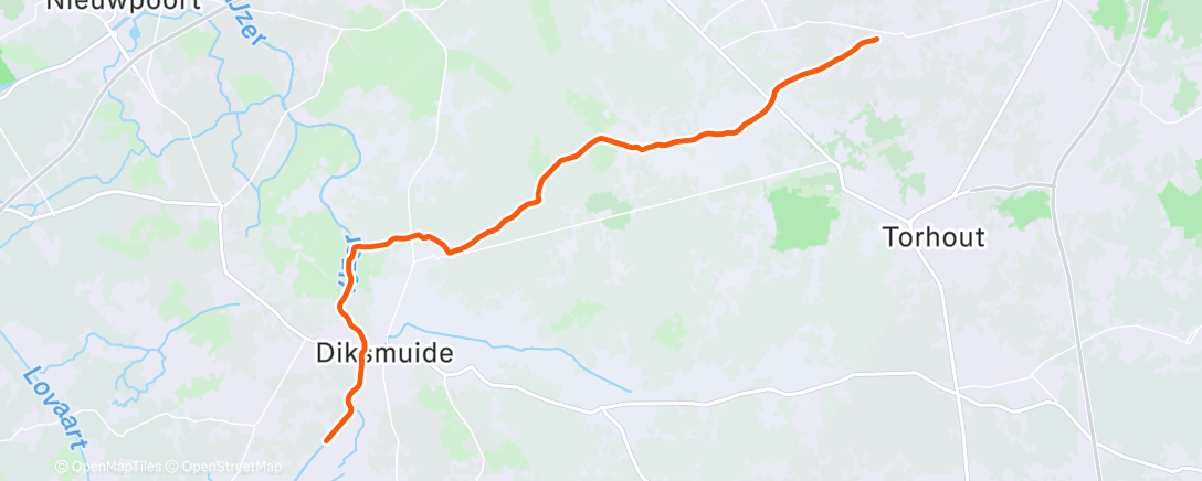 Mapa de la actividad (Benen en wahoo hadden er geen zin in❌️)