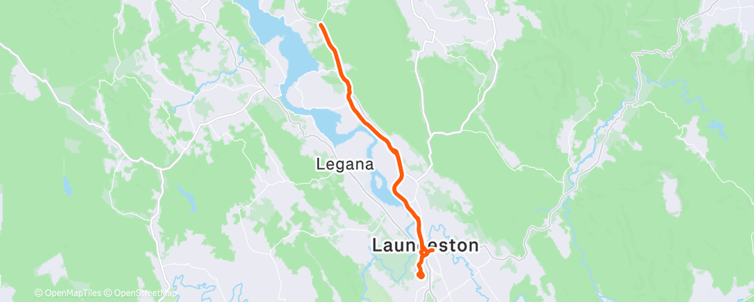 Map of the activity, Morning Ride